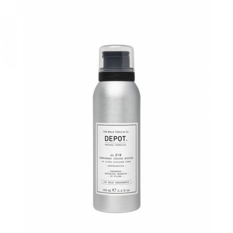 DEPOT 210 Temporary Colour Mousse 100ml Anthracite