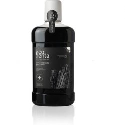 Ecodenta Extraordinary Teeth Whitening Mouthwash Alcohol Free Fluoride Free Mouth Wash for Bad Breath 500ml Charcoal