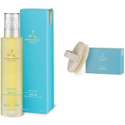 Aromatherapy Associates Revive Body Brush and Body Oil Value Gift Set Bundle