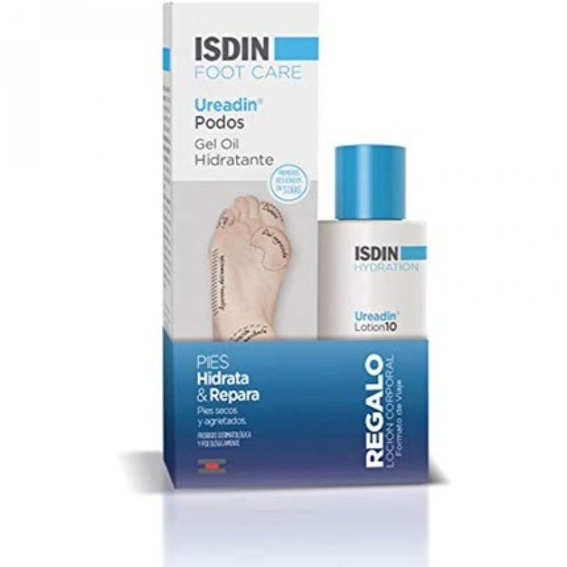 ISDIN Ureadin Podos Gel Oil Moisturizing for Dry and Cracked Feet 75ml - Pack of 2