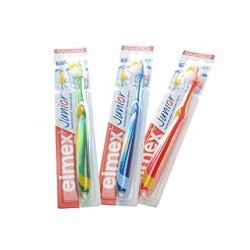 Elmex Junior Toothbrush for 6-12 Year Olds Red