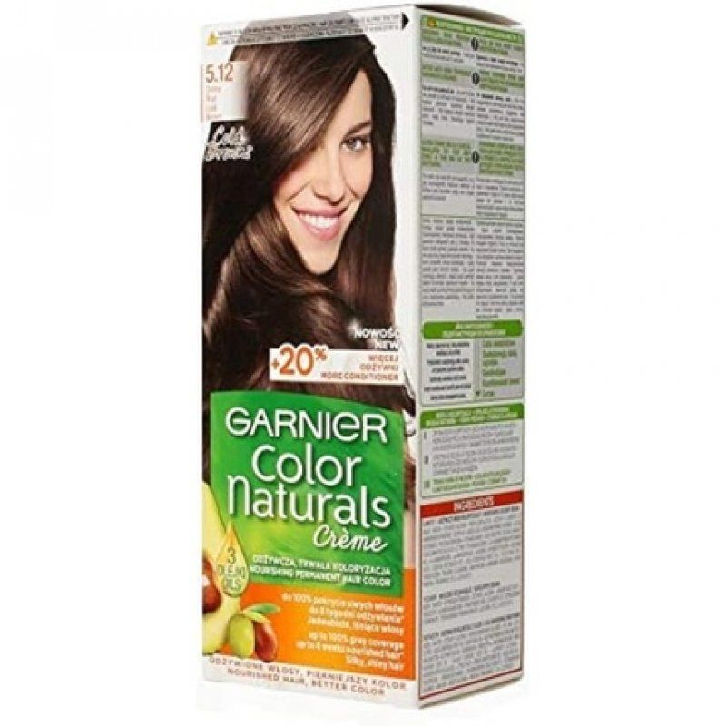 Garnier Color Naturals Hair Dye Cream 5.12 Dark Brown