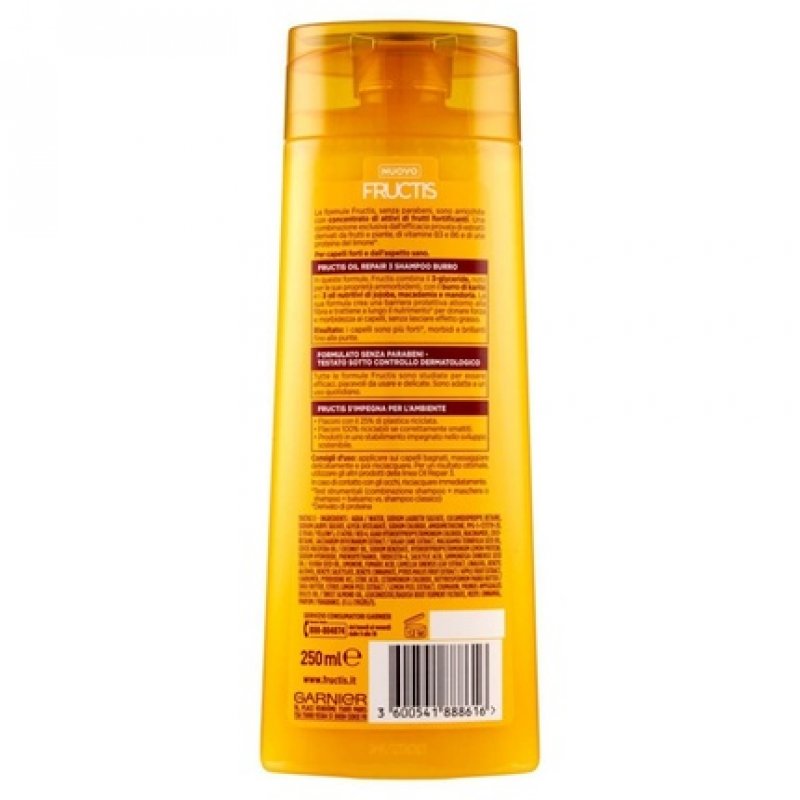 Garnier Fructis Oil Repair 3 Shampoo for Very Dry Hair 250ml