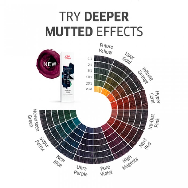 Wella Professionals Fresh Colour Create Tonight Dusk semi-permanent hair 60ml