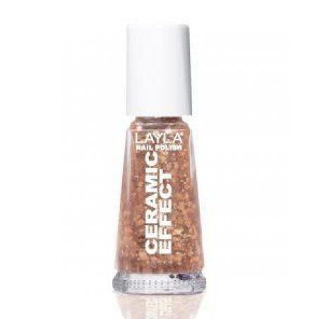 Layla Cosmetics Smalto Layla Ceramic Effect nail polish 10 ml Brown Gloss