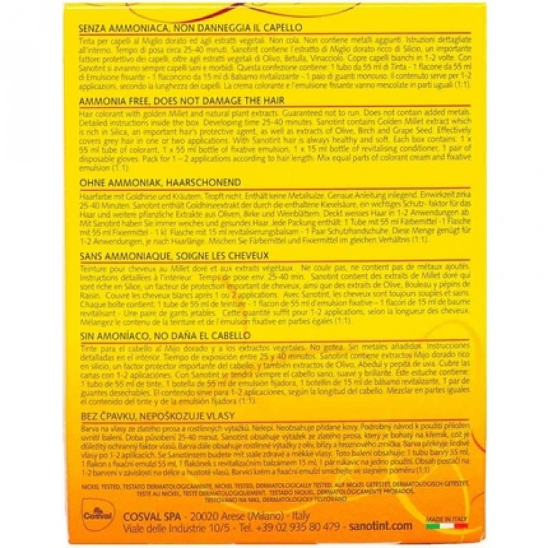 Sanotint 4% PPD No Ammonia Honey Blonde Hair Dye 11 - New Packaging