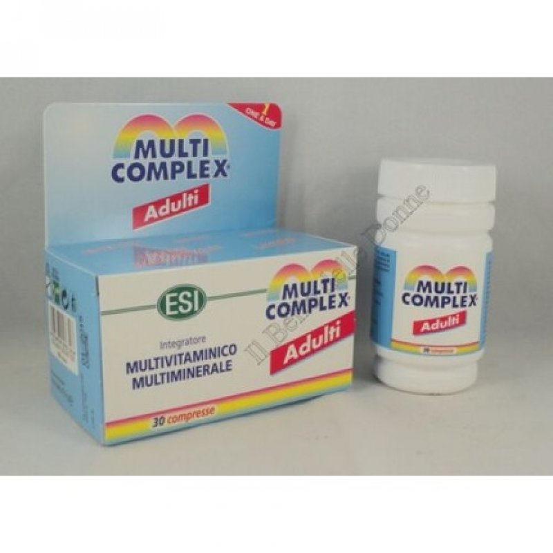 ESI Multicomplex Adult Supplement 30 Tablets Vitamins A C E Minerals