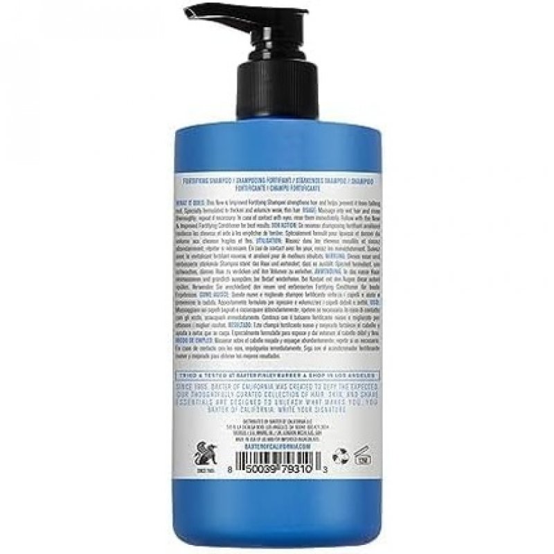 Baxter of California Daily Fortifying Shampoo Strengthens and Repairs Scalp and Thinning Hair Loss Men Shower Supplies