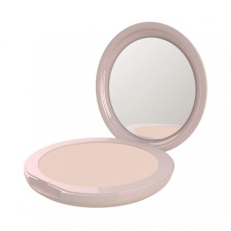 Neve Cosmetics Flat Perfection Compact Powder - Unbreakable and Transparent with Integrated Mirror Fluffy Matte