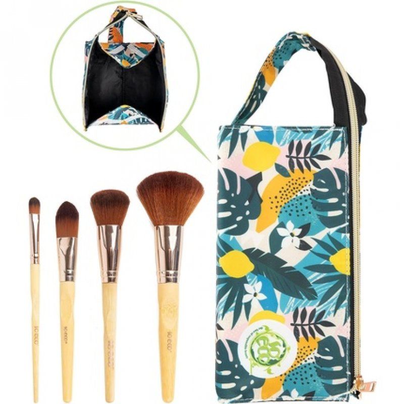 So Eco Natural Travel Brush Set Pink