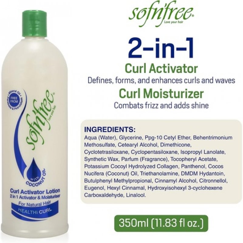 Sof N Curl Lotion with Vitamin E and Panthenol 2-in-1 Activator for Smooth and Glossy Curls 750ml