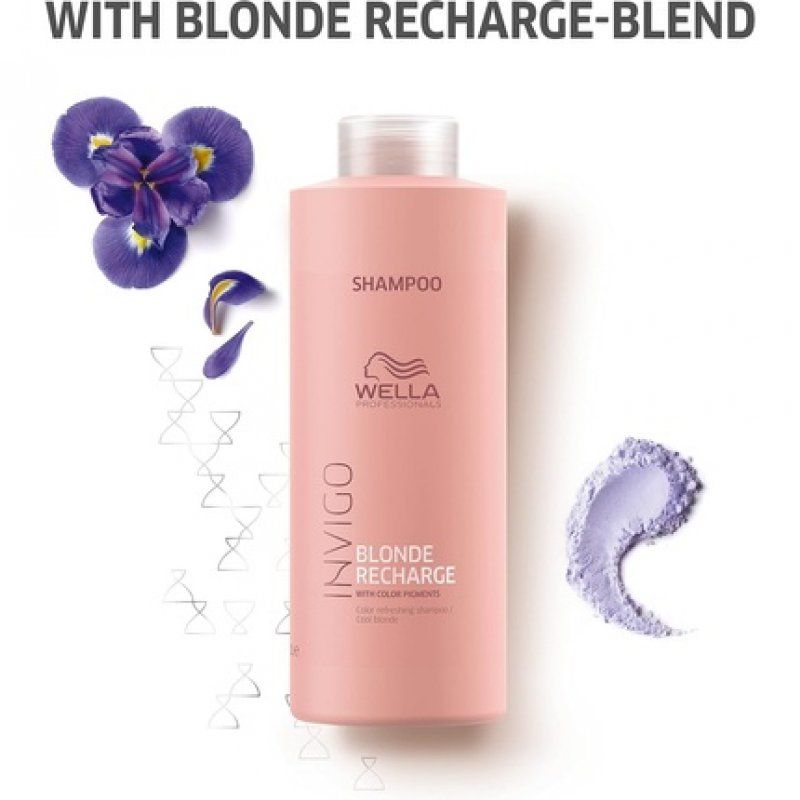 WELLA Professionals Invigo Blonde Recharge Colour Refreshing Shampoo Cool Blonde 1000ml