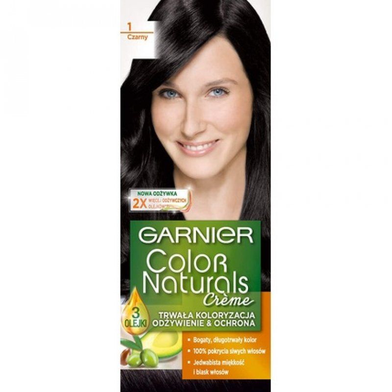Garnier Color Naturals Creme Permanent Nourishing Hair Coloring 1 Black