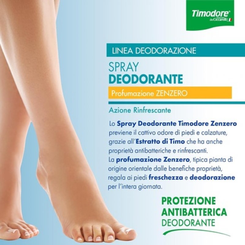 Timodore Ginger Foot and Shoe Deodorant Spray 150ml