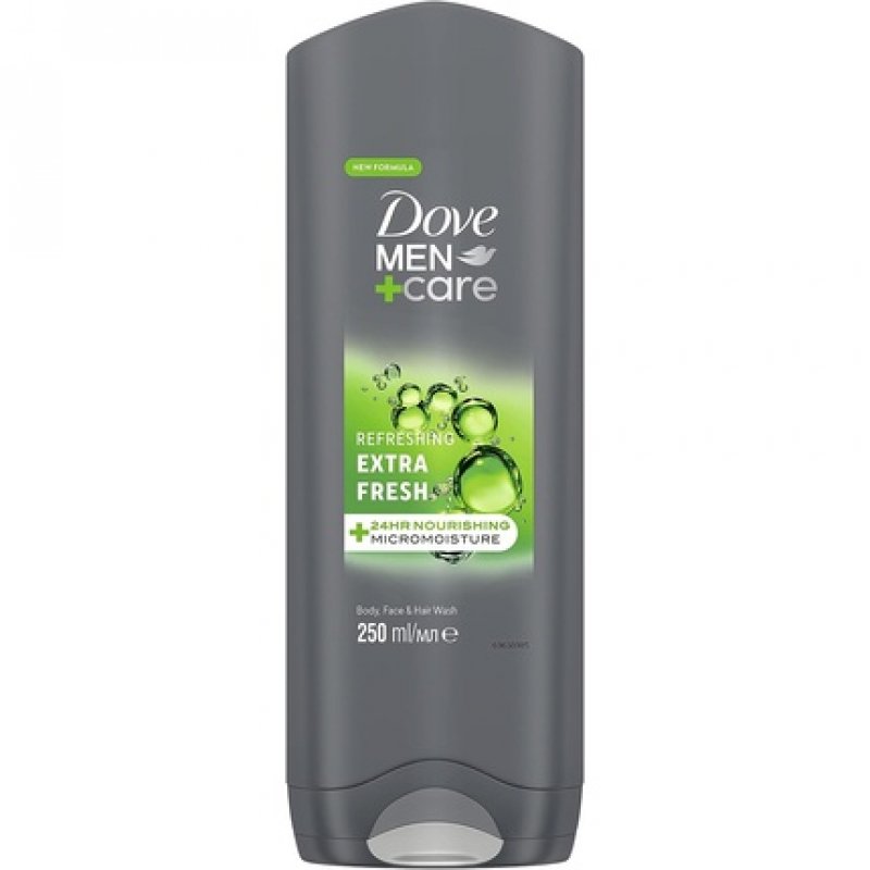 Dove Men Care Refreshing Extra Fresh 3-In-1 Hair, Body and Face Wash for Men 250ml