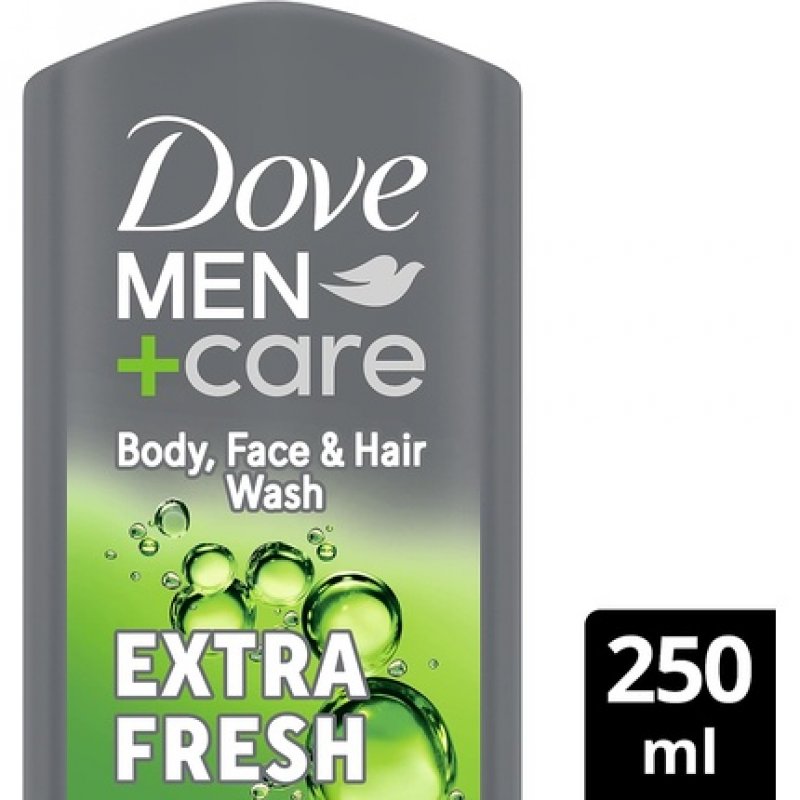 Dove Men Care Refreshing Extra Fresh 3-In-1 Hair, Body and Face Wash for Men 250ml