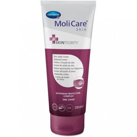 MoliCare Skin Zinc Oxide Cream Anti-Inflammatory Protection for Skin Stressed by Incontinence 200ml