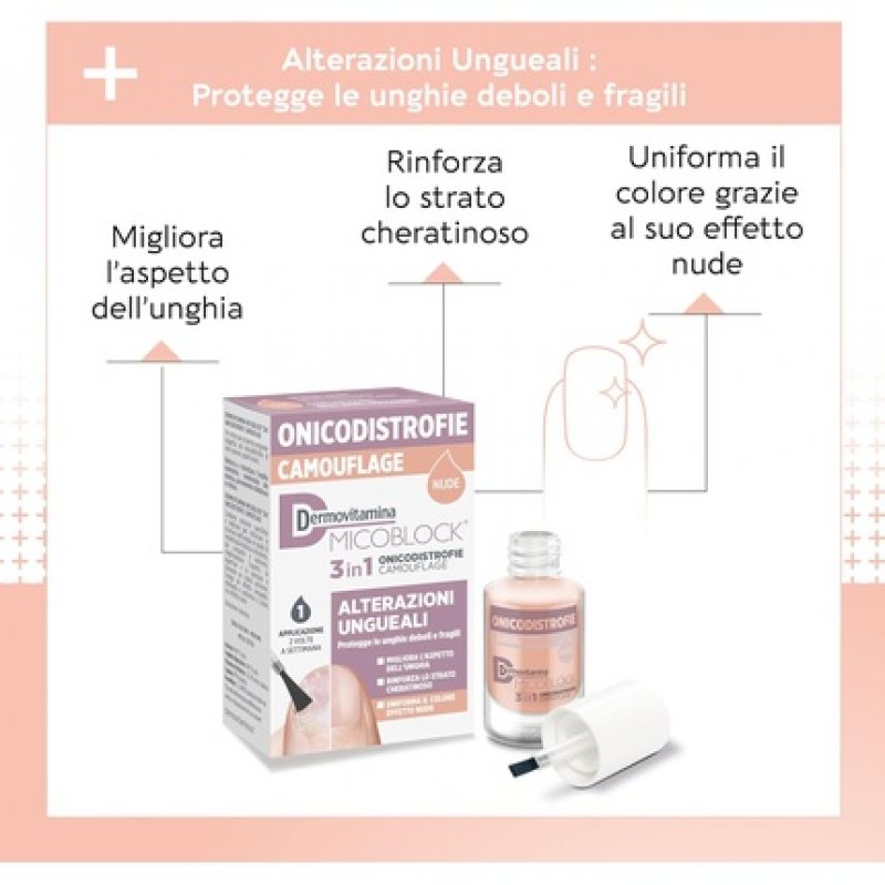 Dermovitamina Micoblock 3 in 1 Onychodystrophy Camouflage 8ml