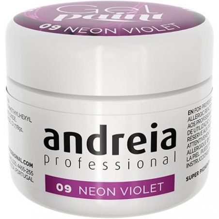 Andreia Professional Nail Art Design Gel Paint Pots 4g 09 Neon Violet