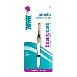 Gold Eyebrow Trim Tip Tweezers