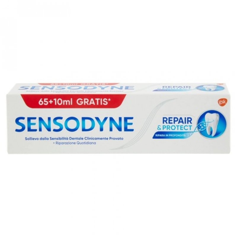 Sensodyne Repair & Protect Toothpaste for Sensitive Teeth Protects Against Cavities for Daily Use 75ml