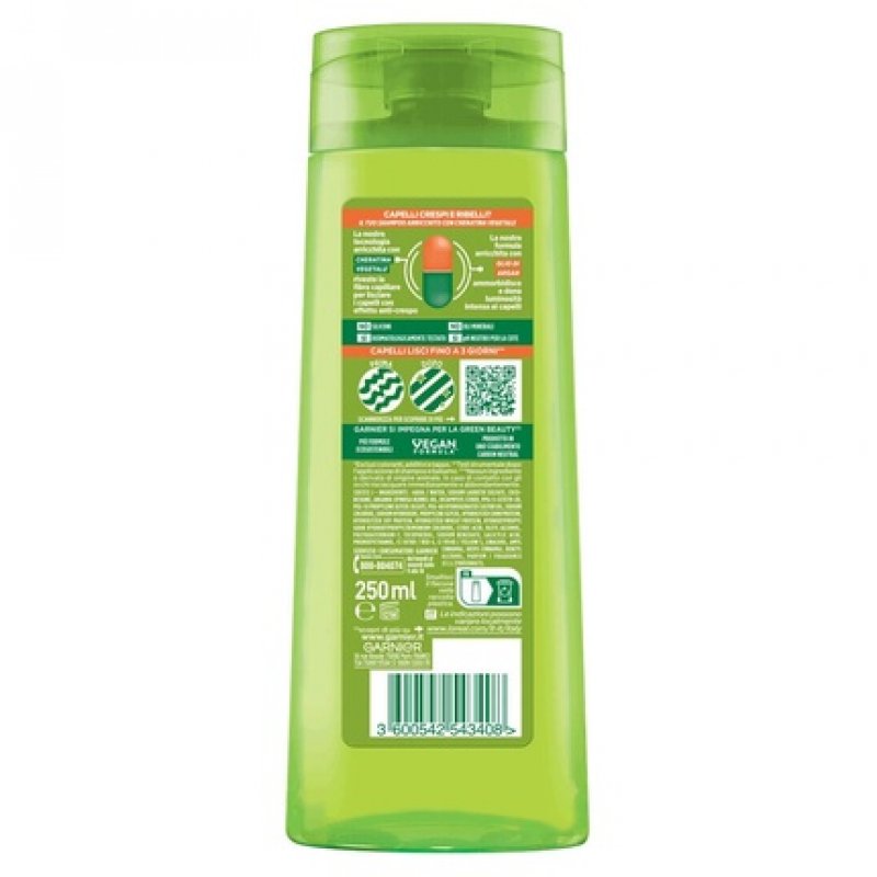 Garnier Fructis Shampoo Hydra Liss & Shine 250ml