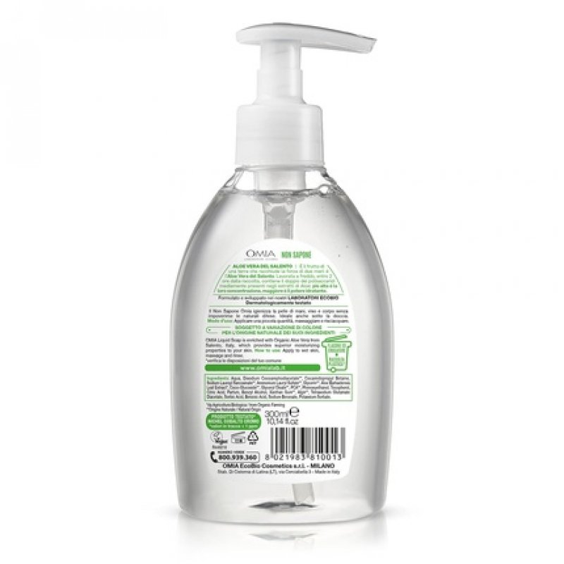 Bio Seife Non Sapone Biologico Face and Hand Soap with Aloe Vera 300ml