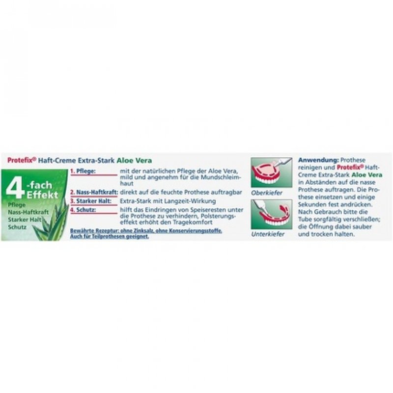 Protefix Adhesive Cream with Aloe Vera for Dental Prostheses 47g