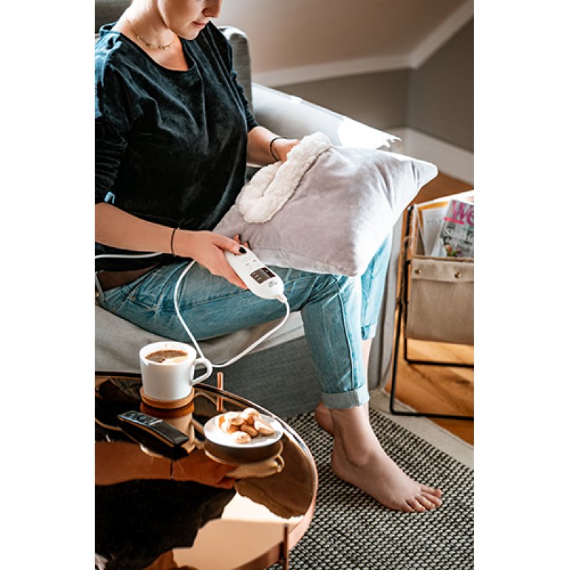 ADLER AD 7412 Electric Heating Pad for Back, Neck, Shoulder, Lumbar, 8 Temperature Settings, Timer, Washable, Electric