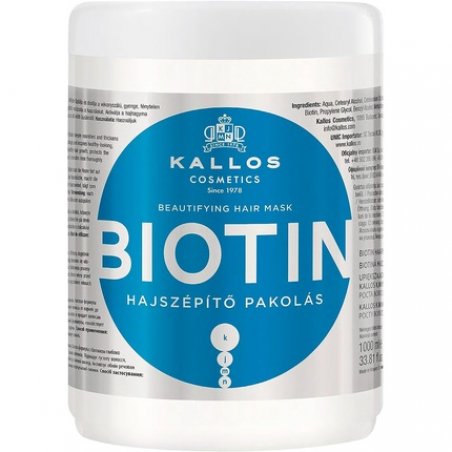 Kallos KJMN Biotin Hair Mask for Beautiful Hair 1000ml