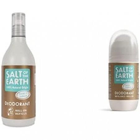 Salt Of the Earth Natural Deodorant Refillable Roll-on Ginger & Jasmine Fragrance Free 75ml