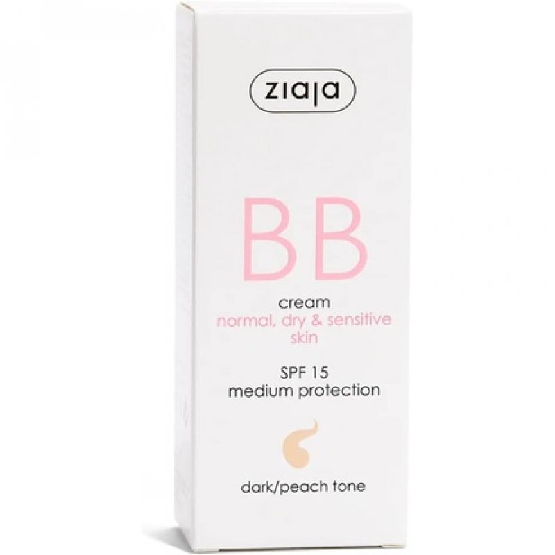 Ziaja BB Cream for Oily & Combination Skin Dark/Peach Tone 50ml