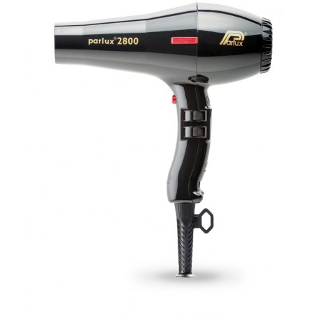 Parlux 2800 Professional Hair Dryer in Black Lightweight Compact 1760W Blow Dryer with 2 Speed Settings 3 Heat Controls