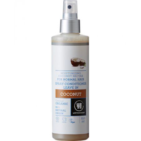 Urtekram Coconut Leave-In Bio Spray Conditioner for Normal Hair 250ml
