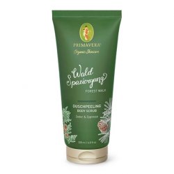 PRIMAVERA Waldspaziergang Body Scrub 200ml - Cedar and Cypress Scented Natural Exfoliant - Vegan