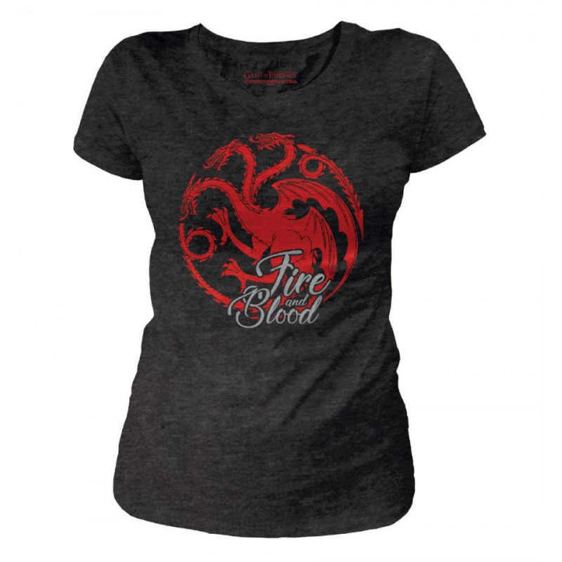 GAME OF THRONES - T-Shirt Targaryen Fire & Blood - GIRL (S)