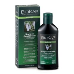 BIOKAP BELLEZZA Shampoo for Oily Hair 200ml - Plant-based Ingredients - Silver Fir - Organic Rosemary - Icelandic Moss