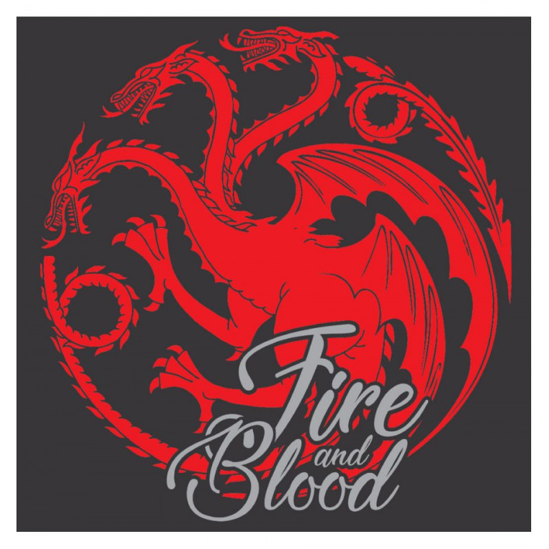 GAME OF THRONES - T-Shirt Targaryen Fire & Blood - GIRL (S)