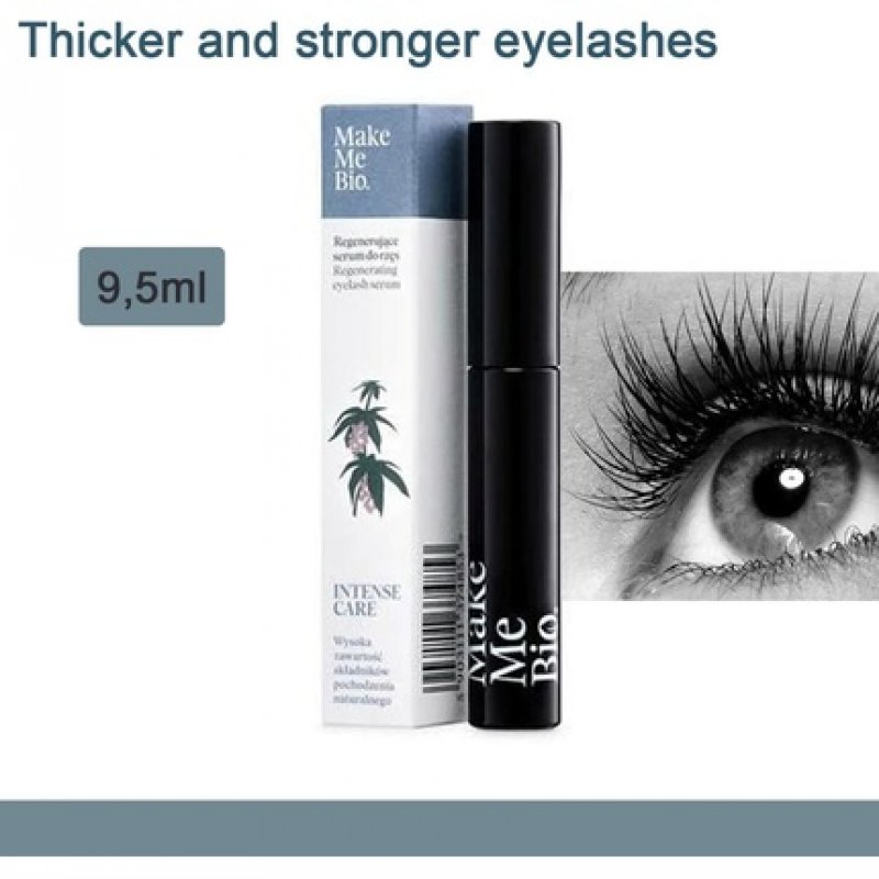 Make Me Bio Regenerating Eyelashes and Eyebrows Growth Enhancing Serum with Silicon Brush 9.5ml