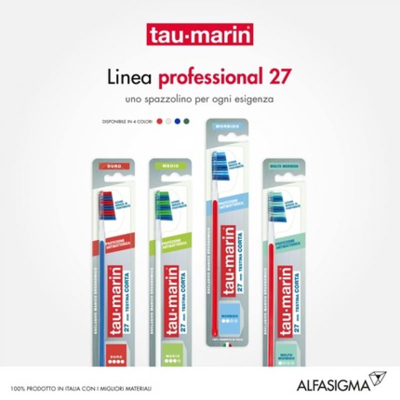 Tau-marin Professional 27 Toothbrush Soft Bristles with Antibacterial