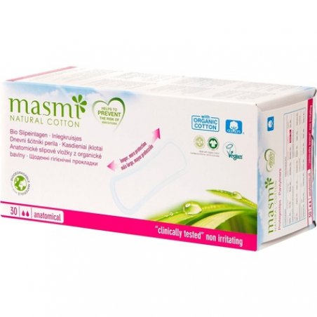 MASMI NATURAL COTTON Bio Classic Panty Liners 30 Pieces