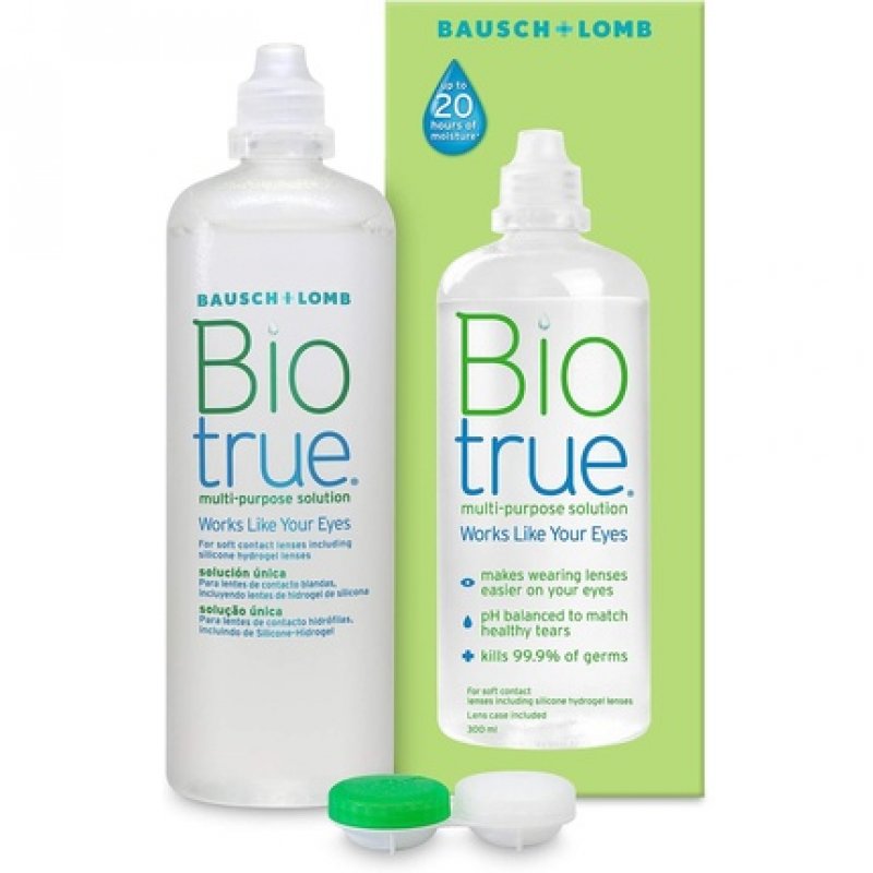 Biotrue Multi-Purpose Contact Lens Solution 300ml with Lens Case