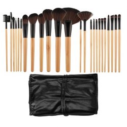 T4B MIMO 24 Piece Complete Professional Makeup Brush Set with Portable Case