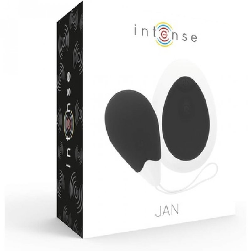 Intense Jan Remote Control Black Vibrating Egg