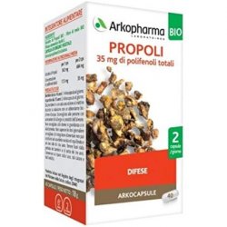 Arkopharma Arkocapsule Propolis Organic Food Supplement 40 Capsules