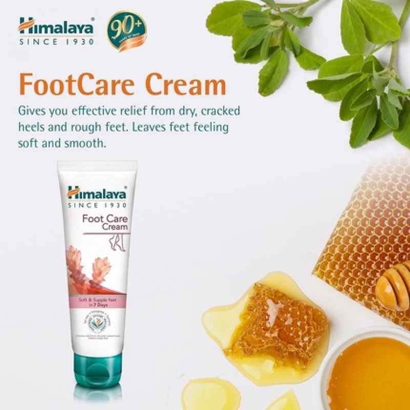 Himalaya Herbals Foot Care Cream 75g for Dry and Cracked Heels with Skin Moisturizer