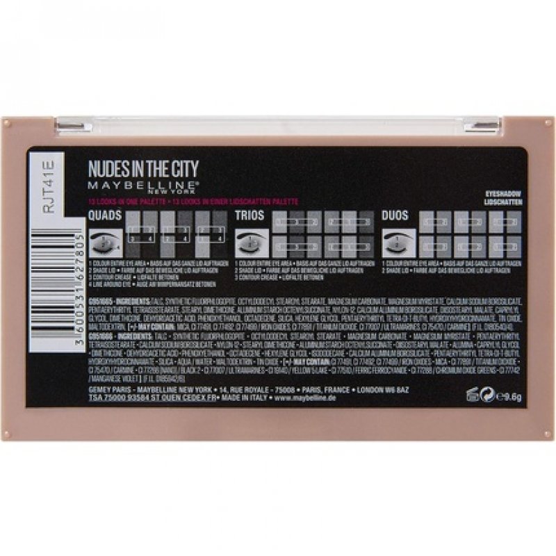 Maybelline New York Nudes In The City Eyeshadow Palette 64g