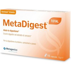 Metagenics Metadigest Total Enzyme Supplement 15 Capsules