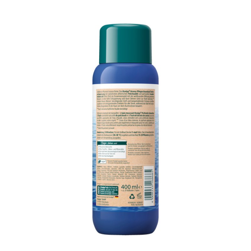 Kneipp 918024 bubble bath & milk 400 ml Patchouli, Sandalwood