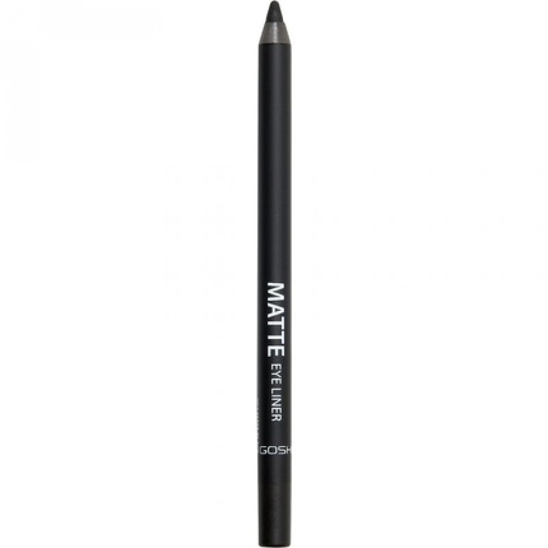 Gosh Matte Eyeliner in Intense Black Creamy Soft Texture High Coverage Ideal for Smokey Eyes Perfect for Mascara Vegan